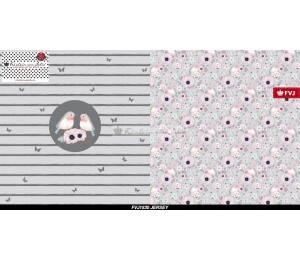 Jersey Panel - Frl. von Julie Little Bird told me pastell grau